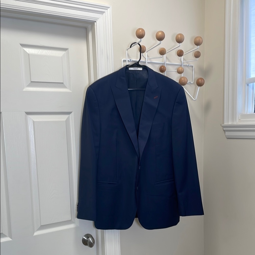 Baumler Modern Fit Classic Wool Blazer - Navy - XL or 47